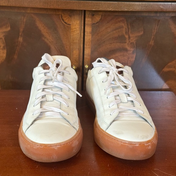 To Boot New York Adam Derrick White Leather Sneakers - Picture 2 of 10